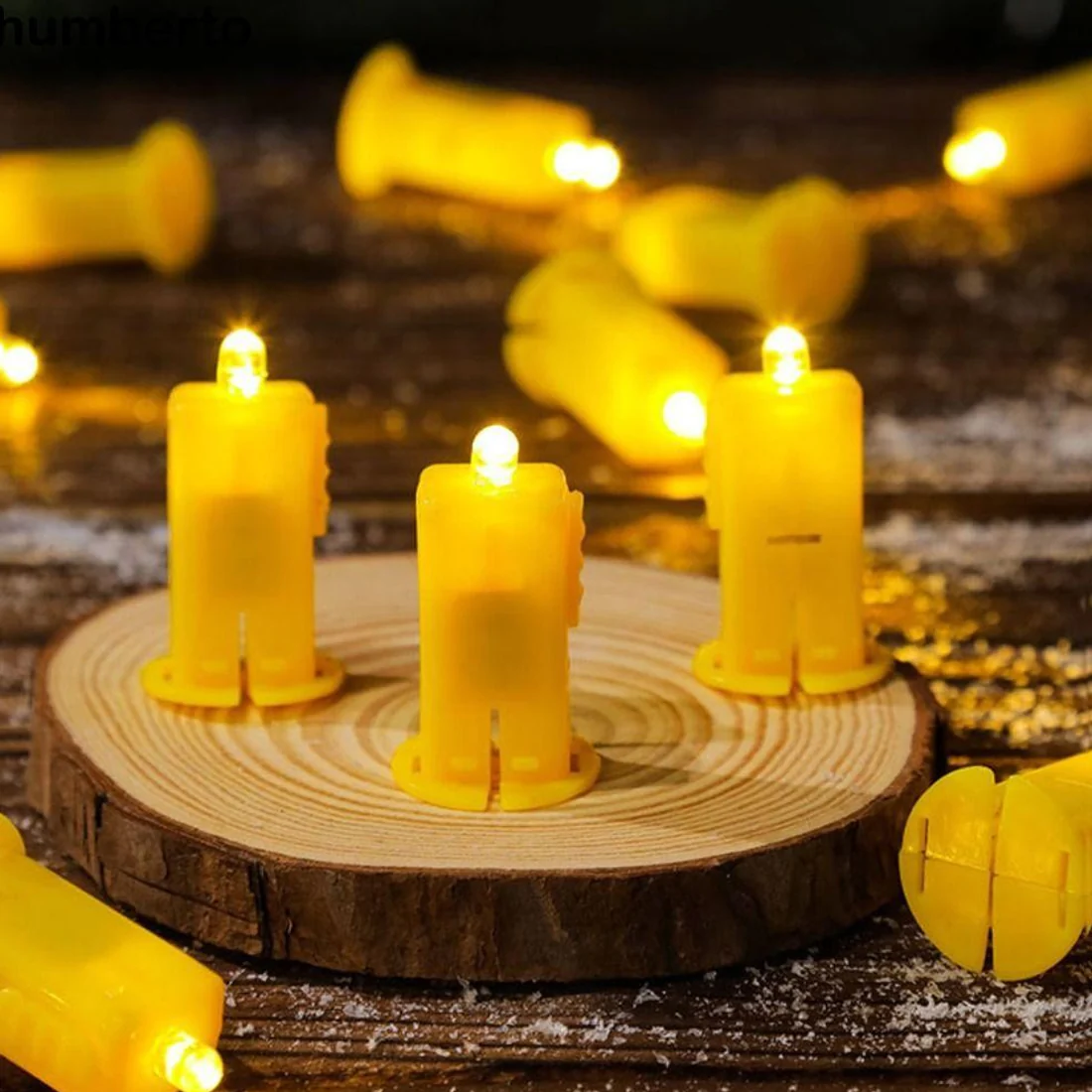 Mini LED Bean Lantern Lights – Set of 4 pc - Image 2