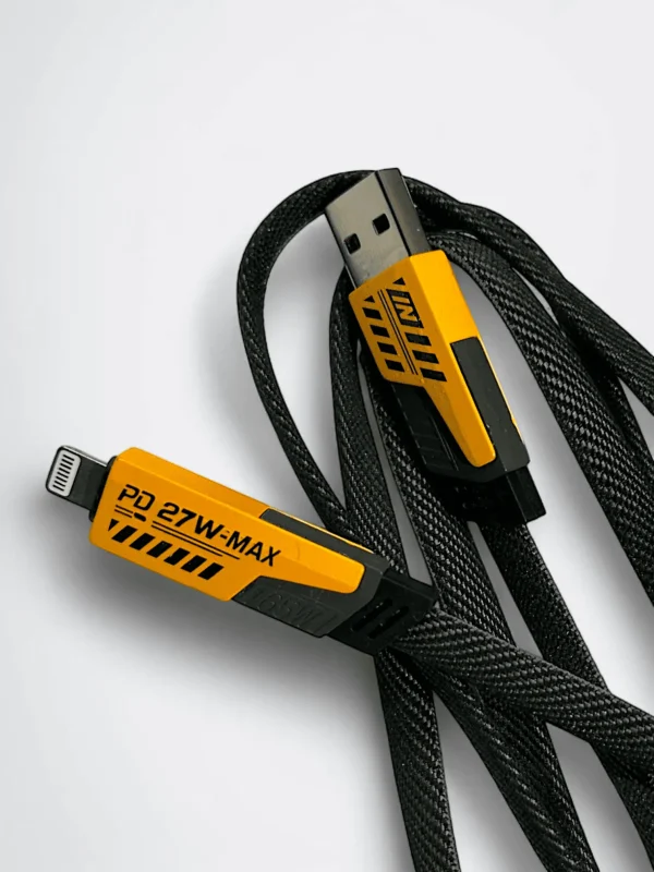 4 in 1 Fast Charging Cable 65W Type C & 27W Lightening, USB C Cable 4-in-1 USB Multi Charging Cable | Supports USB Type A to Lightening | USB Type A to Type C | Type C to Type C & Type C to Lightening Ports | Strong & Durable Nylon Braided Cable | Supported Devices All Android Smartphones, iPhones and Laptops [Premium]