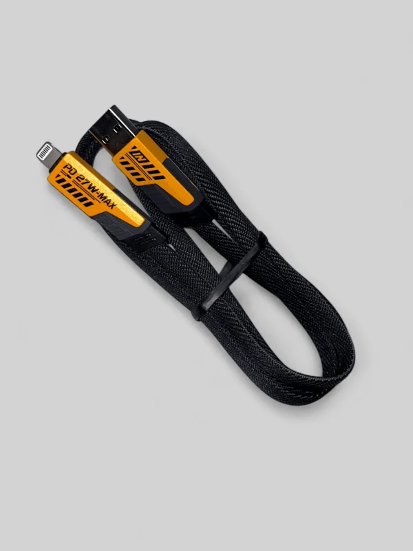 4 in 1 Fast Charging Cable 65W Type C & 27W Lightening, USB C Cable 4-in-1 USB Multi Charging Cable | Supports USB Type A to Lightening | USB Type A to Type C | Type C to Type C & Type C to Lightening Ports | Strong & Durable Nylon Braided Cable | Supported Devices All Android Smartphones, iPhones and Laptops [Premium] - Image 2