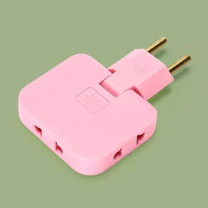 3-in-1 Foldable Wall Plug Adapter | 180° Rotating Multi Plug Power Socket | Compact Travel Universal Outlet Converter