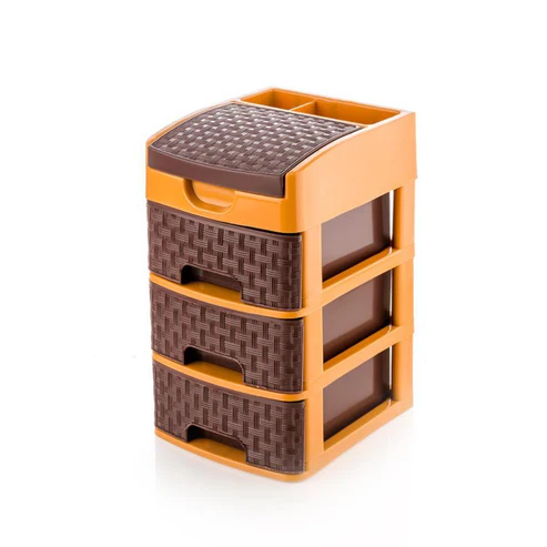 Mini 3 Layer D Storage used in all kinds of household and official places for storing of various types of stuffs and items etc. - Image 5